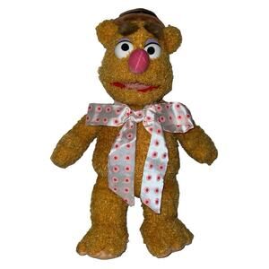 Disney Store The Muppets Fozzie Bear Plush Stuffed Toy Stamped Authentic
